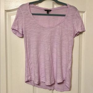 Banana Republic lavender scoop neck tee shirt